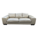 Canap 3 places roche bobois en cuir beige
