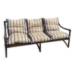 Canap 3 places vintage en bambou