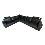Canapé d angle cuir noir stressless Canapé d angle cuir noir stressless