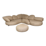 Canap d'angle sculptural par wiener werksttte, autriche 1970