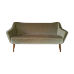 Canapé années 50 60 velour vert Canapé années 50 60 velour vert