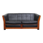 Canap� art d�co 2, 5 places en cuir