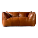 Canapé le bambole en cuir cognac, mario bellini pour b&b italia années 70 Canapé le bambole en cuir cognac, mario bellini pour b&b italia années 70