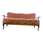 Canap baroque vintage / canap / banc avec dossier en rotin