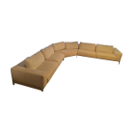 Canap blanc cuir roche bobois