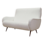 Canap blanc, design italien, annes 1970, production: italie