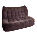 Canapé chauffeuse velours vintage Canapé chauffeuse velours vintage