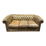 Canap chesterfield en cuir