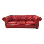 Canap chesterfield rouge