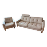 Canapé cuir 3 / 4 places + fauteuil très bon état valeur 3 261euros Canapé cuir 3 / 4 places + fauteuil très bon état valeur 3 261euros