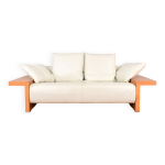 Canap� en cuir italien de giorgetti, ann�es 1980.