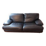Canap en cuir noir roche bobois