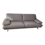 Canap� cuir pleine fleur 3 places roche bobois