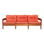 Canapé design architectural scandinave des années 1980 Canapé design architectural scandinave des années 1980