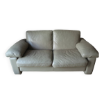 Canap duvivier cuir gris souris