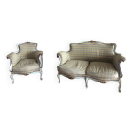 Canap et fauteuil louis xv rococo