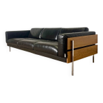 Canap� forum par robin day pour habitat cuir chocolat, 1990