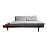 Canap - lit svanette en teck avec table d appoint ingmar relling