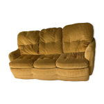 Canap lit velours 3 places
