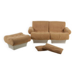 Canap modulable sofalette avec pouf par otto zapf pour vitsoe, annes 1970