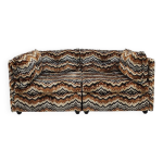 Canapé modulaire 2 places vintage « style missoni » Canapé modulaire 2 places vintage « style missoni »