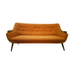 Canap organique danois annes 50 / 60 orang