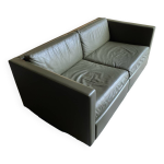 Canapé pfister pour knoll cuir kaki Canapé pfister pour knoll cuir kaki