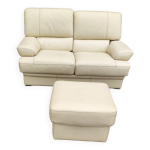 Canap avec pouf