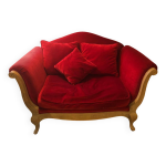 Canap rouge velour