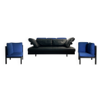 Canap� sity & paire de fauteuils baisity par antonio citterio pour b&b