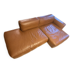 Canap� mags soft low cuir senses cognac