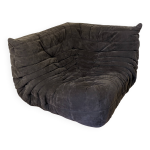 Canap� togo angle ligne roset alcantara anthracite
