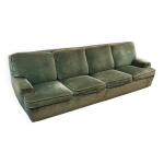 Canap velours 4 places convertible double couchage
