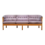 Canapé en velours lilas, design danois, années 1970, production : danemark Canapé en velours lilas, design danois, années 1970, production : danemark