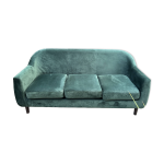 Canap velours vert