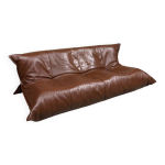 Canap yoko 3 places marron michel ducaroy pour ligne ro