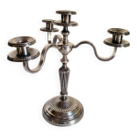 Cand�labre chandelier en m�tal argent� snpa � 4 feux