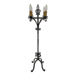 Candlabre lampadaire chandelier en fer forg