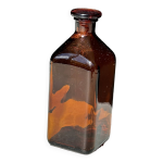 Carafe ambre en verre - bouchon