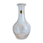Carafe cristal d'arques pis taill vintage