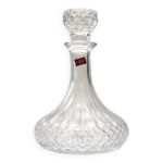 Carafe cristal d'arques vintage des annes 1970 - taille diamant