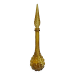 Carafe empoli italie genie bottle en verre ambré Carafe empoli italie genie bottle en verre ambré