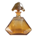 Carafe à liqueur art déco en verre ambré Carafe à liqueur art déco en verre ambré