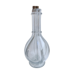 Carafe � liqueur � compartiments en verre moul� d�but xx�me