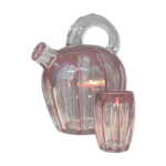 Carafe à liqueur saint - louis avec un verre Carafe à liqueur saint - louis avec un verre