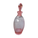 Carafe  liqueur en verre rose