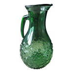 Carafe , pichet , broc � eau en verre vert vea