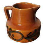 Carafe pichet lait cramique vintage sign numrot