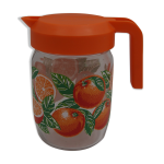 Carafe en verre oranges vintage