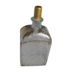Carafe en verre rectangulaire dcore